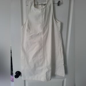 J. Crew White Sleeveless Shift Dress
